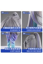 1/3 Delusion Honkai Star Rail Silver Wolf LV.999 Cosplay Wig